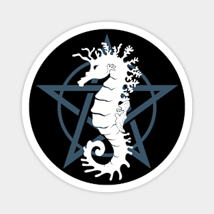 Satanic Seahorse Magnet